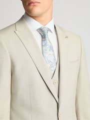 Remus Uomo Cream Pablo Tapered Fit Stretch Suit Jacket - Image 4 of 6