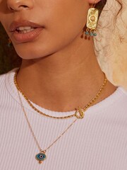 Alara Blue Evil Eye Pendant Necklace - Image 2 of 4