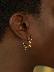 Jale Gold Hoop Earrings - Image 1 of 6