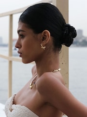 Jale Gold Hoop Earrings - Image 5 of 6