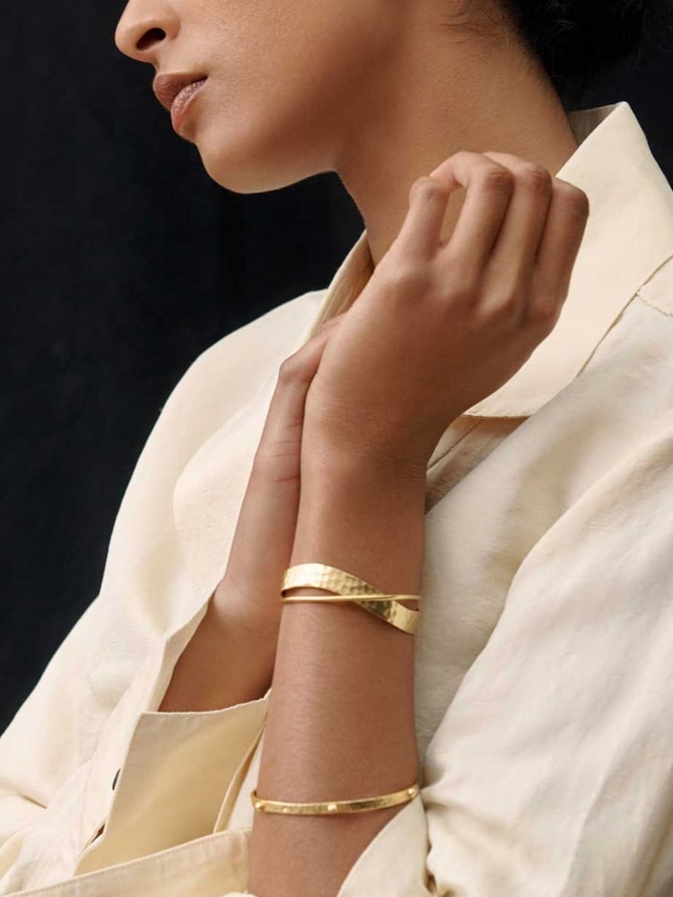 Evenness Hammered Cuff Bracelet - Image 2 of 3 Evenness Hammered Cuff Bracelet - Image 2 of 3