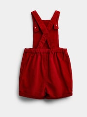 JoJo Maman Bébé Red London Embroidered 2-Piece Dungarees & Bodysuit Set - Image 5 of 7