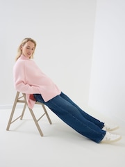 JoJo Maman Bébé Long Sleeve Turtleneck Longline Maternity Jumper - صورة 2 من 6