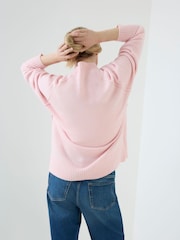 JoJo Maman Bébé Long Sleeve Turtleneck Longline Maternity Jumper - صورة 4 من 6