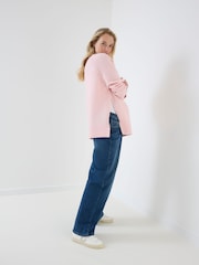 JoJo Maman Bébé Long Sleeve Turtleneck Longline Maternity Jumper - صورة 5 من 6