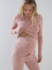 JoJo Maman Bébé Long Sleeve Maternity & Nursing Pyjamas - Slika 2 od 5