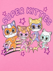 Character Pink Super Kitties Glitter T-Shirt - Image 3 of 9