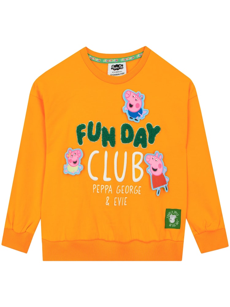 Character Orange Pepp Pig Sweatshirt Fun Day Club - Image 1 of 7