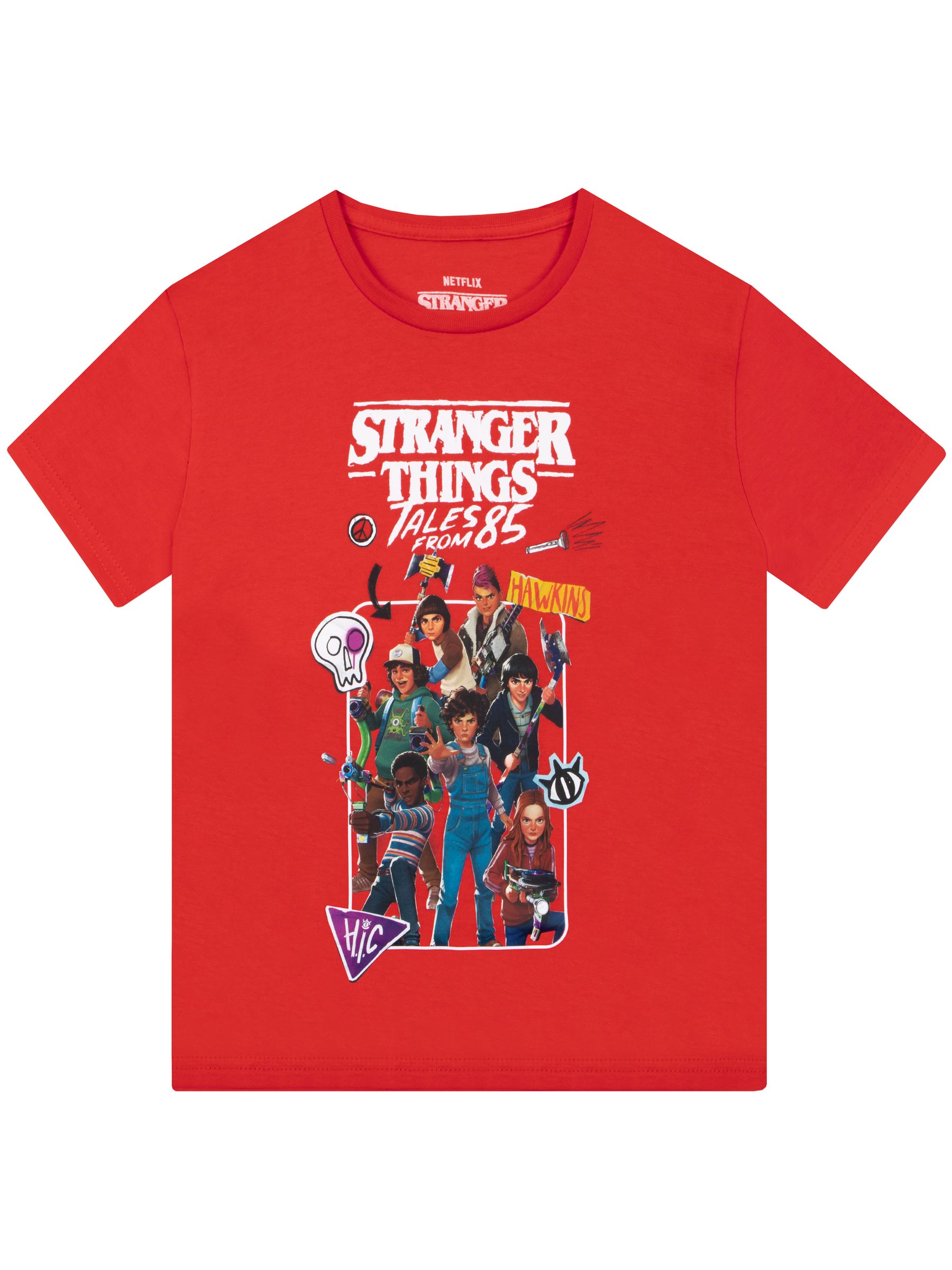 Character Boys Red Stranger Things Tales From 85 T-Shirt - Image 2