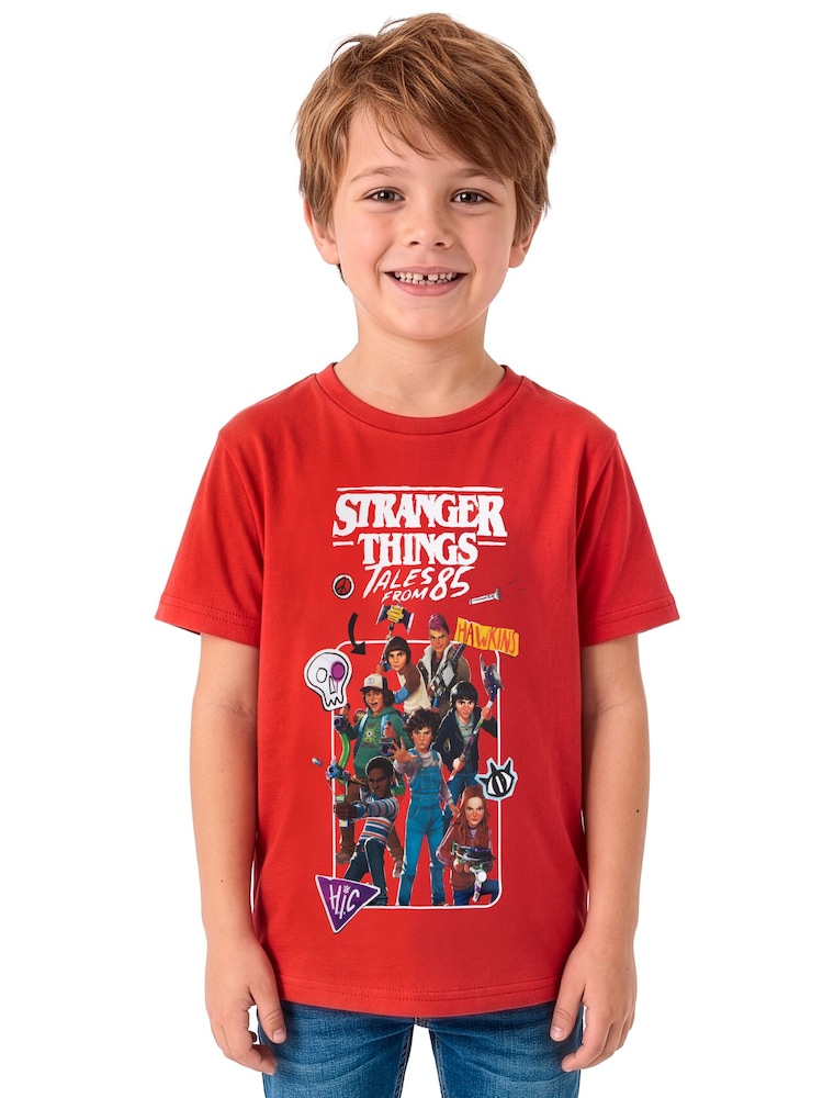 Character Red Stranger Things Tales From 85 T-Shirt - Image 2 of 8