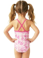 Character Pink Barbie Glittery Swimsuit - Image 8 of 10