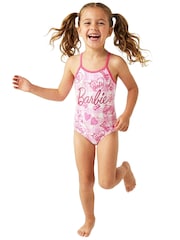 Character Pink Barbie Glittery Swimsuit - Image 9 of 10