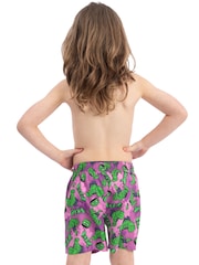 Character Purple Marvel Hulk Swim Shorts - Image 10 of 10