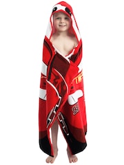 Character Red Disney Cars Swim & Beach Wrap Towel Poncho - Image 7 of 11