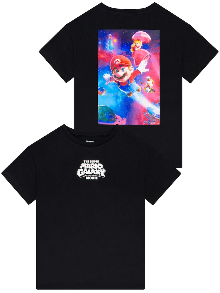 Character Black Super Mario Galaxy T-Shirt - Image 1 of 10