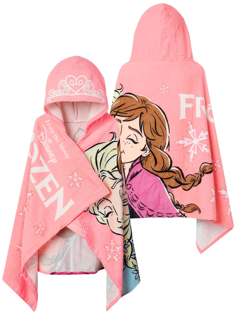 Character Pink Disney Frozen Elsa And Anna Swim & Beach Wrap Towel Poncho - Image 1 of 11