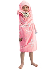 Character Pink Disney Frozen Elsa And Anna Swim & Beach Wrap Towel Poncho - Image 10 of 11