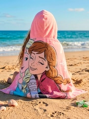 Character Pink Disney Frozen Elsa And Anna Swim & Beach Wrap Towel Poncho - Image 11 of 11