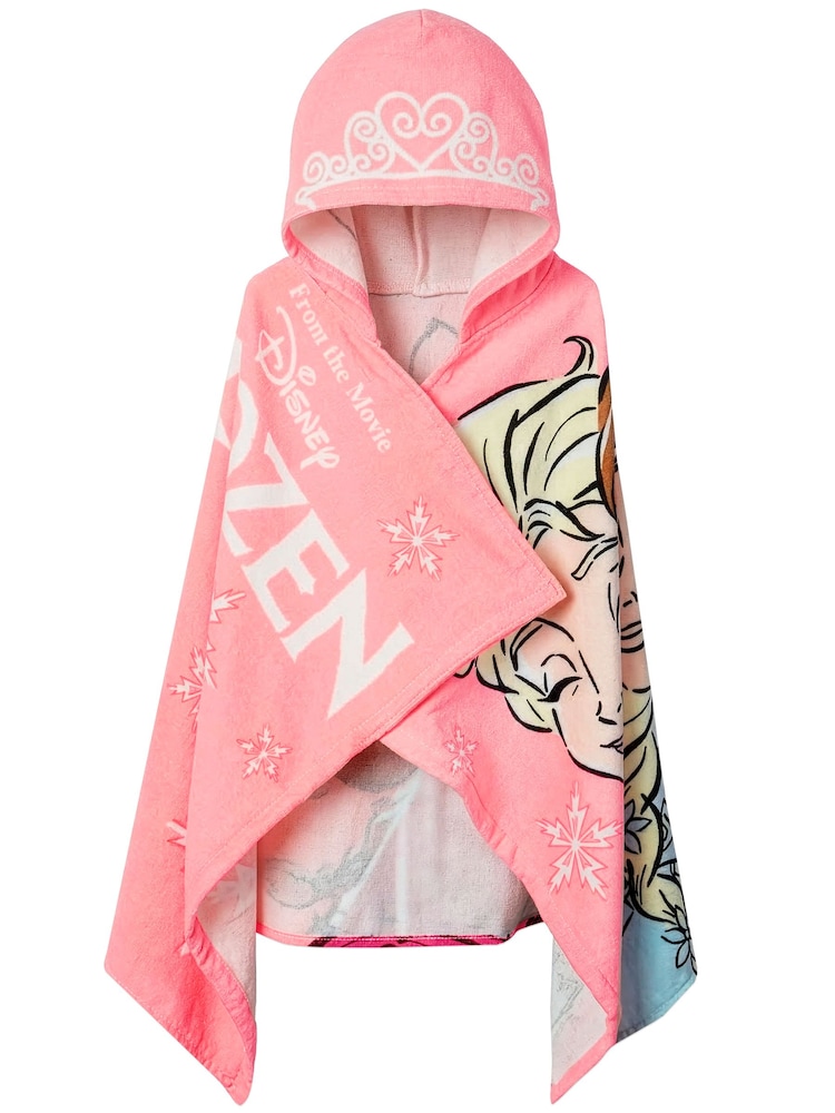 Character Pink Disney Frozen Elsa And Anna Swim & Beach Wrap Towel Poncho - Image 2 of 11