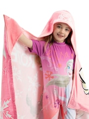 Character Pink Disney Frozen Elsa And Anna Swim & Beach Wrap Towel Poncho - Image 9 of 11