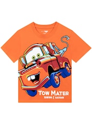 Character Red Disney Cars T-Shirts 3 Pack Lighning McQueen And Mater - Image 4 of 5