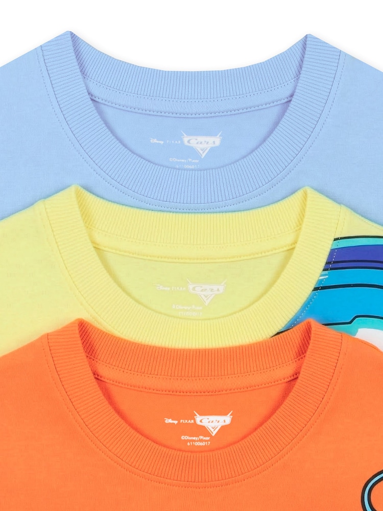 Character Red Disney Cars T-Shirts 3 Pack Lighning McQueen And Mater - Image 5 of 5