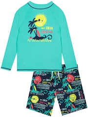 Harry Bear Swim Surf Rash Guard and Swim Shorts Set - 圖片 6/10