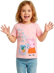 Character Pink Peppa Pig T-Shirt Share A Smile - Image 3 of 10