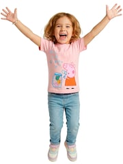 Character Pink Peppa Pig T-Shirt Share A Smile - Image 4 of 10