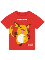 Character Blue Pokemon T-Shirts 3 Pack Pikachu, Raichu And Mewtwo - Image 4 of 6