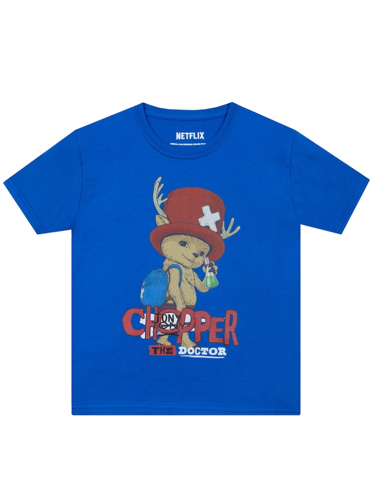 Character Blue One Piece Chopper T-Shirt - Image 1 of 9
