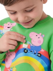 Character Green Peppa Pig Sweatshirt George, Peppa And Evie - Image 11 of 11