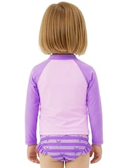 Character Purple Peppa Pig Two Piece Swimsuit Rash Vest - Image 7 of 7