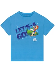 Character Blue Super Mario Galaxy T-Shirt Mario And Yoshi - Image 1 of 9