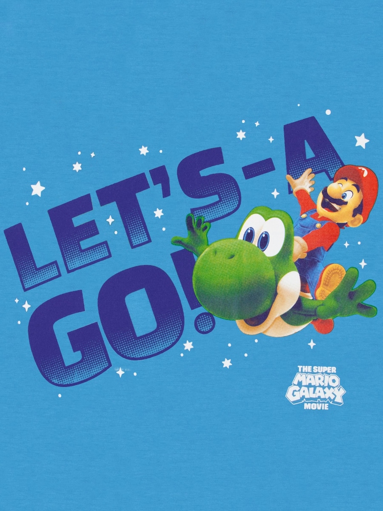 Character Blue Super Mario Galaxy T-Shirt Mario And Yoshi - Image 2 of 9