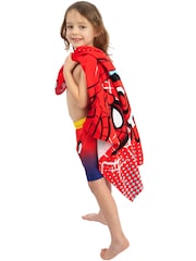 Character Red Marvel Spider-Man Swim & Beach Wrap Towel Poncho - Image 11 of 12
