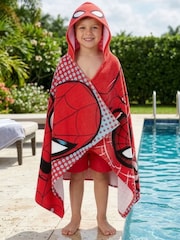 Character Red Marvel Spider-Man Swim & Beach Wrap Towel Poncho - Image 12 of 12
