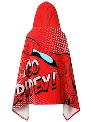 Character Red Marvel Spider-Man Swim & Beach Wrap Towel Poncho - Image 6 of 12