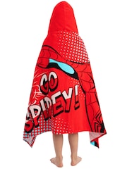 Character Red Marvel Spider-Man Swim & Beach Wrap Towel Poncho - Image 8 of 12