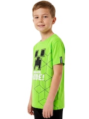 Character Green Minecraft Creeper T-Shirt Survival Mode - Image 10 of 10