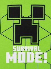 Character Green Minecraft Creeper T-Shirt Survival Mode - Image 3 of 10