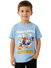 Character Blue Disney Mickey Mouse T-Shirt - Image 8 of 8
