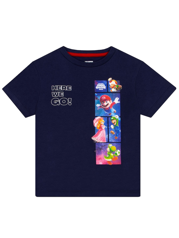 Character Blue Super Mario Galaxy T-Shirt And Shorts Set - Image 2 of 12