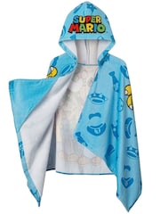 Character Blue Super Mario Swim & Beach Wrap Towel Poncho - Image 3 of 11
