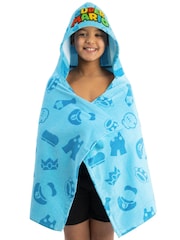 Character Blue Super Mario Swim & Beach Wrap Towel Poncho - Image 6 of 11