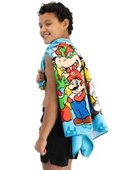 Character Blue Super Mario Swim & Beach Wrap Towel Poncho - Image 8 of 11