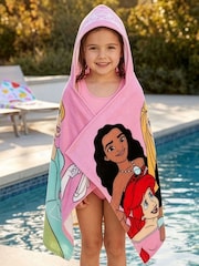 Character Pink Disney Princess Swim & Beach Wrap Towel Poncho Cinderella, Rapunzel And Moana - Image 12 of 12