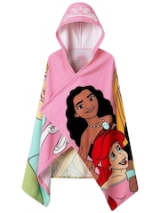 Character Pink Disney Princess Swim & Beach Wrap Towel Poncho Cinderella, Rapunzel And Moana - Image 2 of 12
