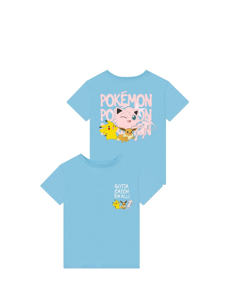 Character Blue Pokemon T-Shirt Gotta Catch Em All - Image 1 of 5