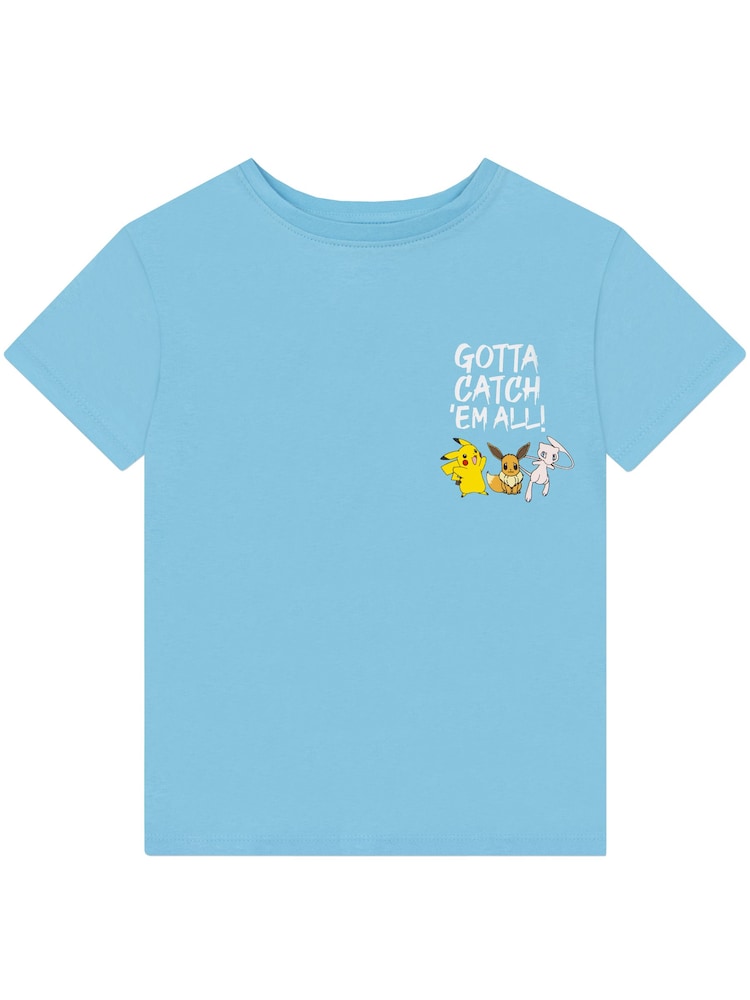 Character Blue Pokemon T-Shirt Gotta Catch Em All - Image 2 of 5